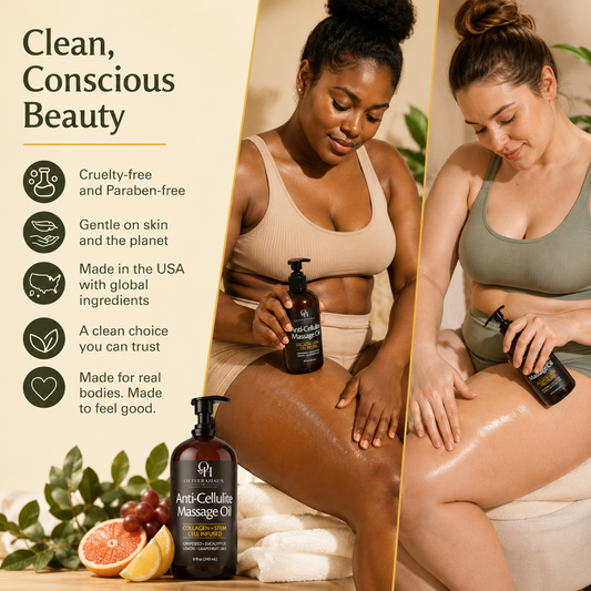 OliveraHaus™ Anti-Cellulite Relaxing Body Massage Oil